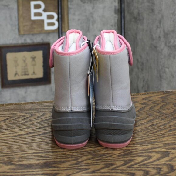Cat & Jack Toddler Girls ,Lenny Winter Boots AEX55 Gray 8T - Picture 4 of 7